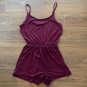 Maroon Romper